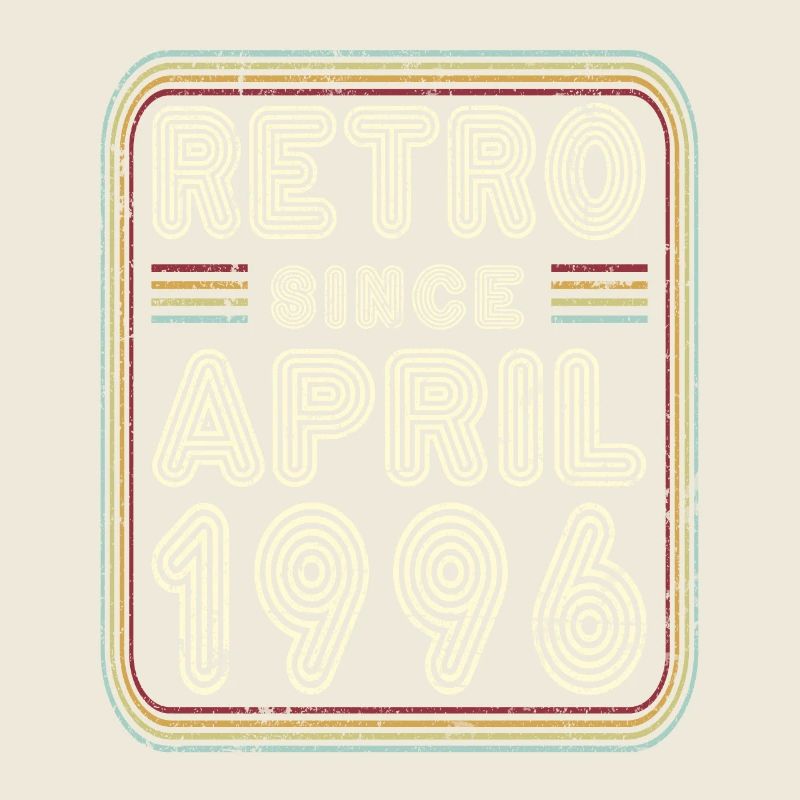 Birthday April 1996 Retro Gift