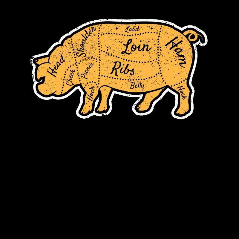 Pulled Pork Pieces of Meat Chef BBQ Grilling Chef