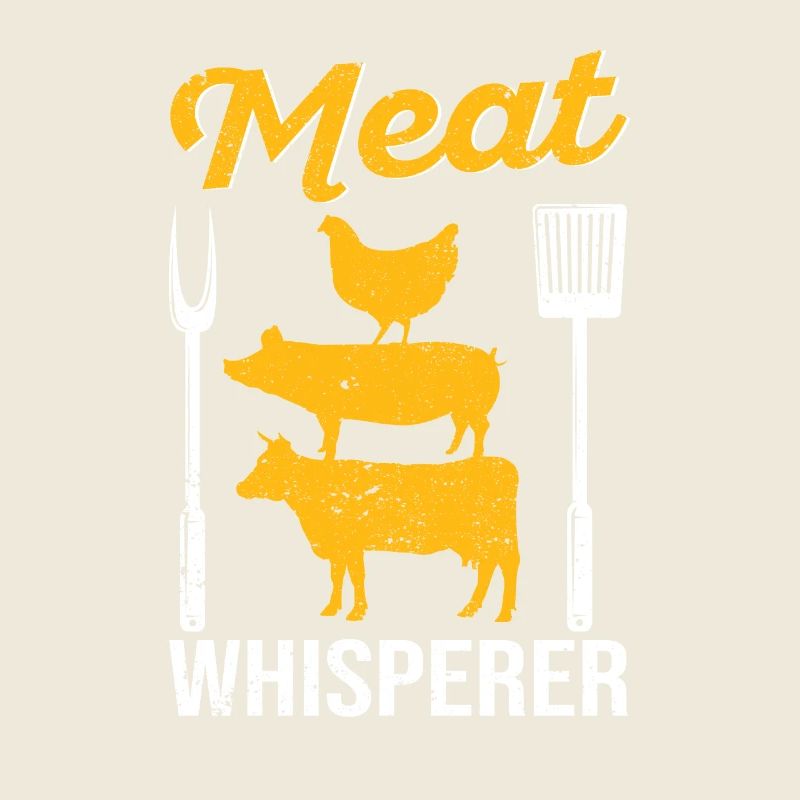 Meat Whisperer Drôle de BBQ Chef Griller Boucher