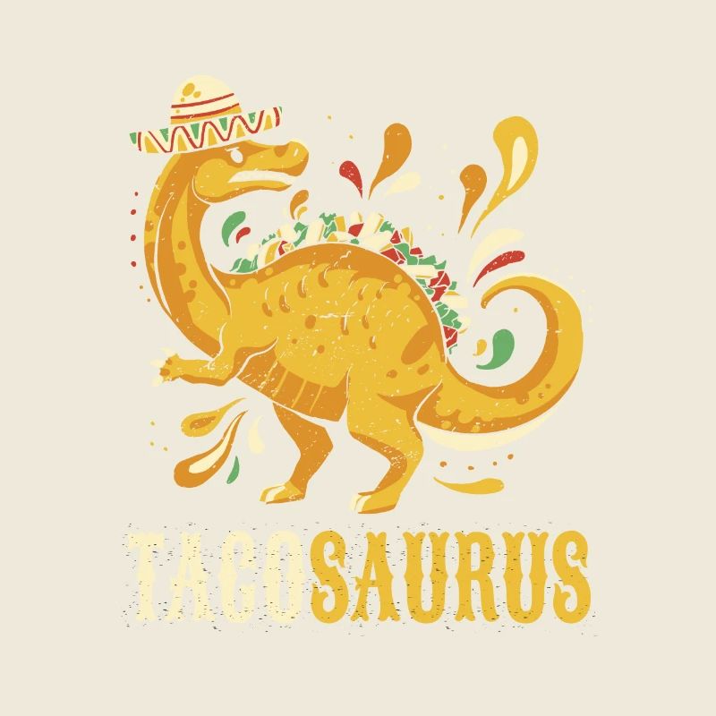 Dinosaure tacos mexicain