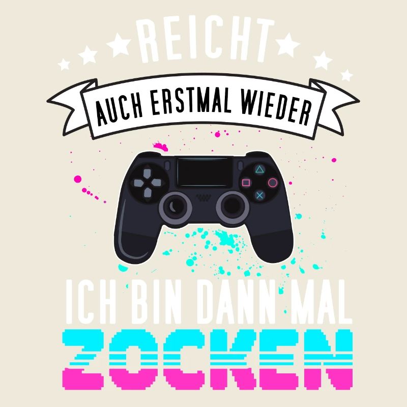 Gamer Design mit Controller - Funny Gaming Gamepad