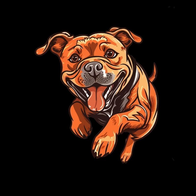 Dog de Bordeaux Style ludique de dessin animé