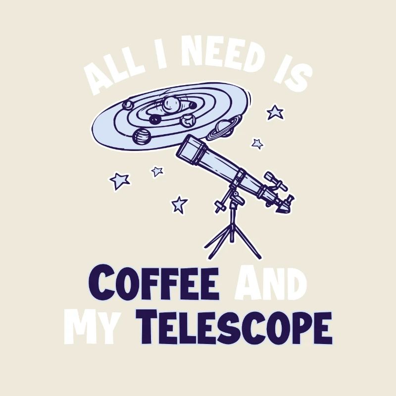 Le café et mon télescope Cosmologiste Starry Sky