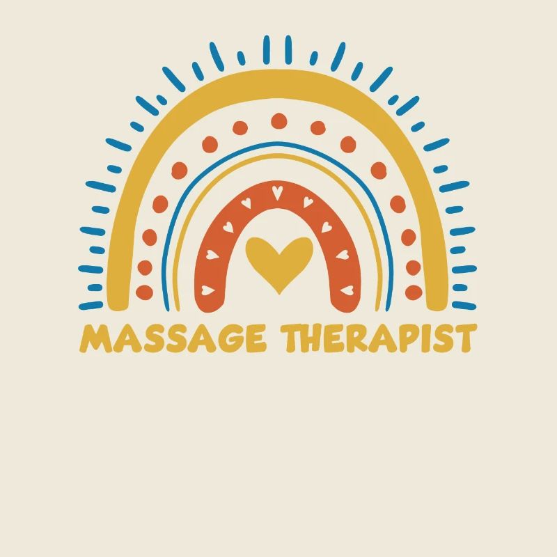Niedliches Massagetherapeut Regenbogen Design