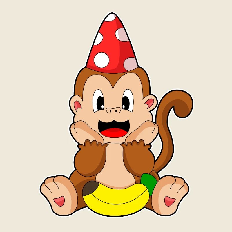 Monkey Party Hat