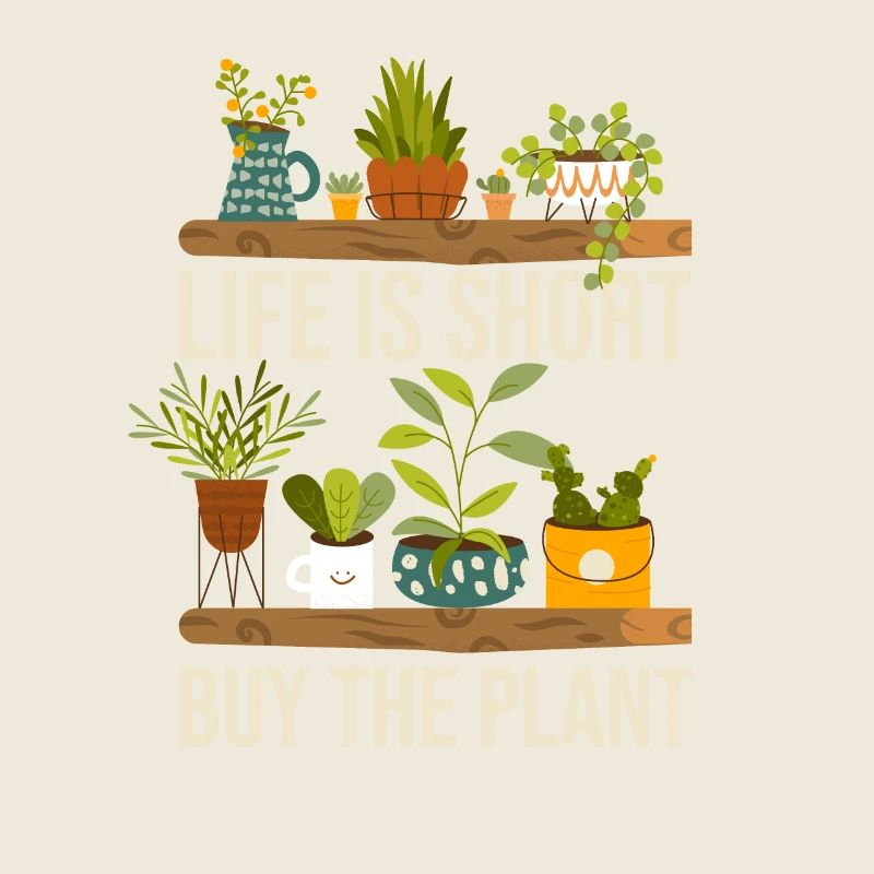 La vie est courte Acheter la plante Drôle