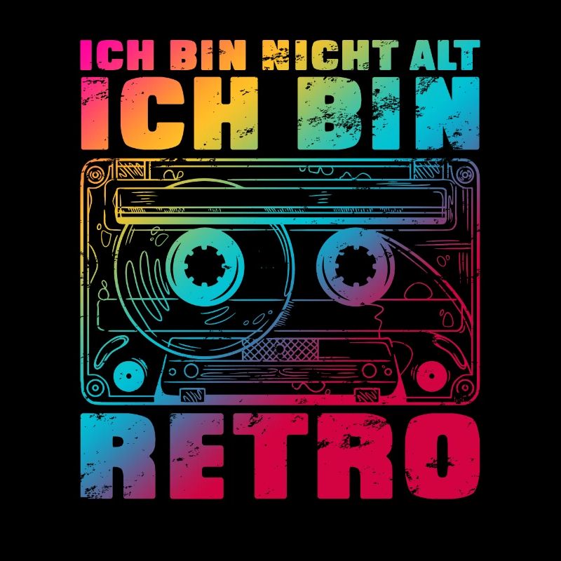 Ich bin nicht alt ich bin retro Bunt