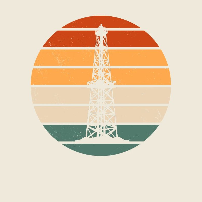 Tour du puits de pétrole