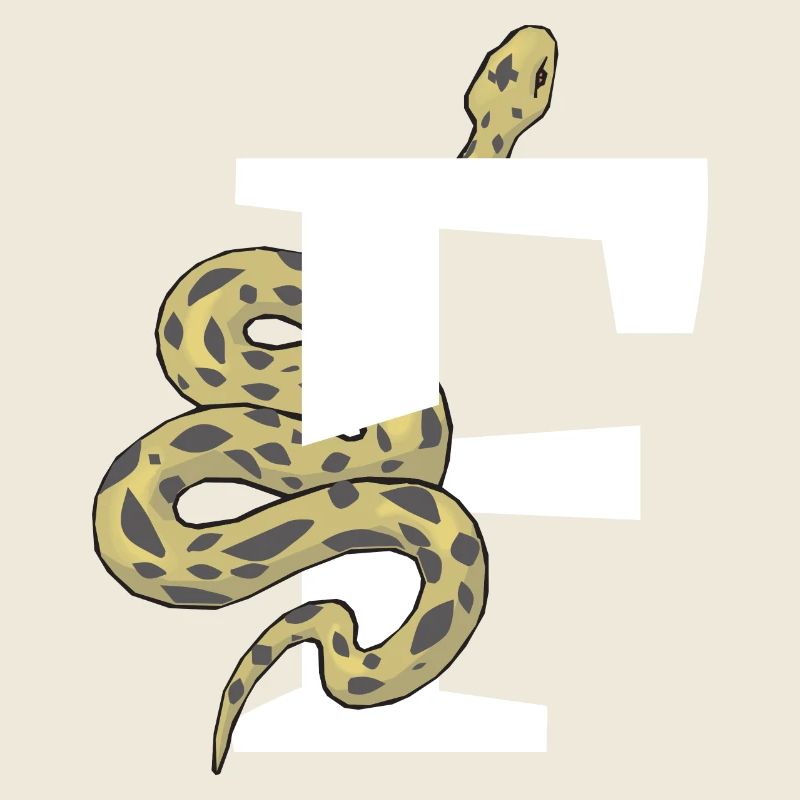 Letter f snake