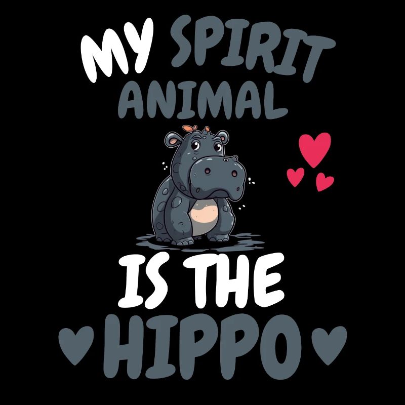 Hippo Mein spirituelles Tier Geschenk Nilpferd