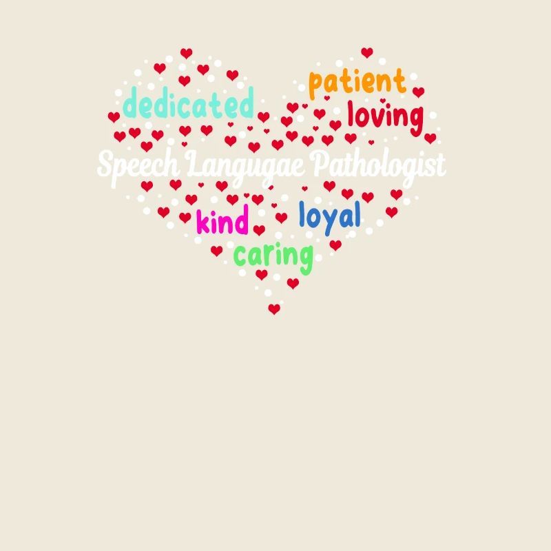 Großes Sprache-sprachpathologen-herz-design