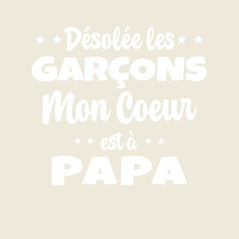 Mon coeur est à papa bébé cadeau naissance
