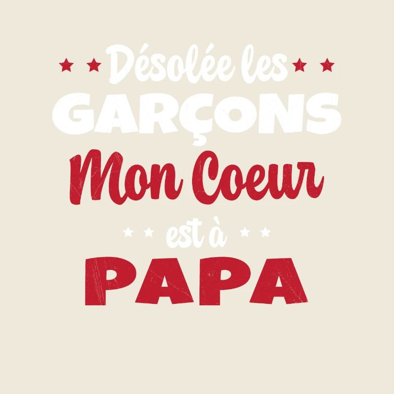 Mon coeur est à papa bébé cadeau naissance