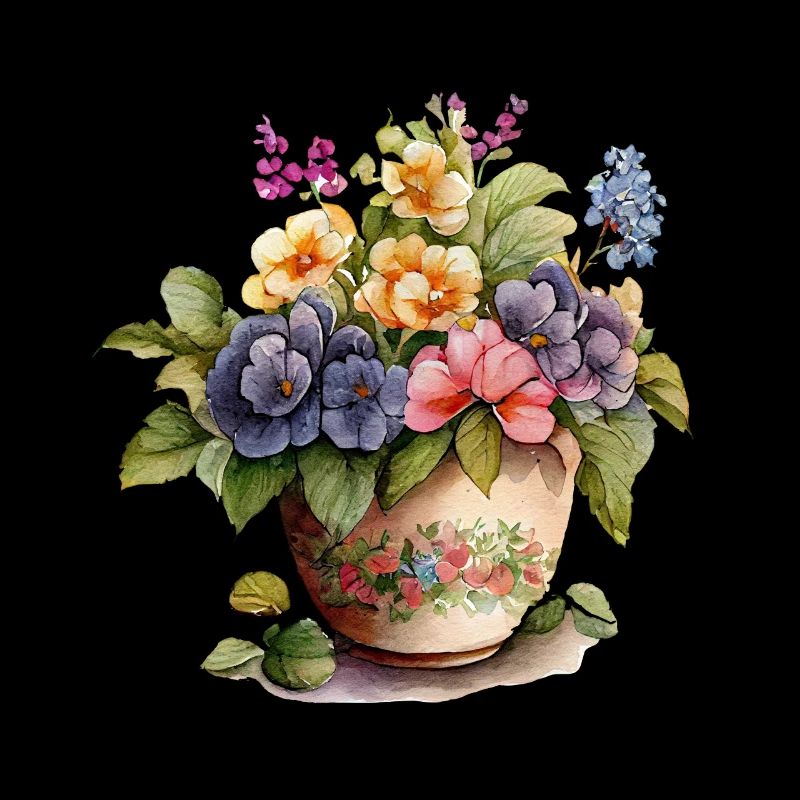 Pot de fleurs vintage