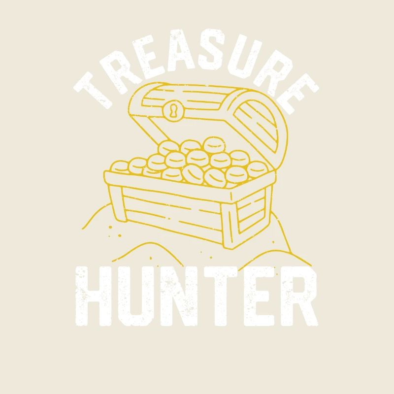 Treasure Hunter Funny Geocaching Metal Detection