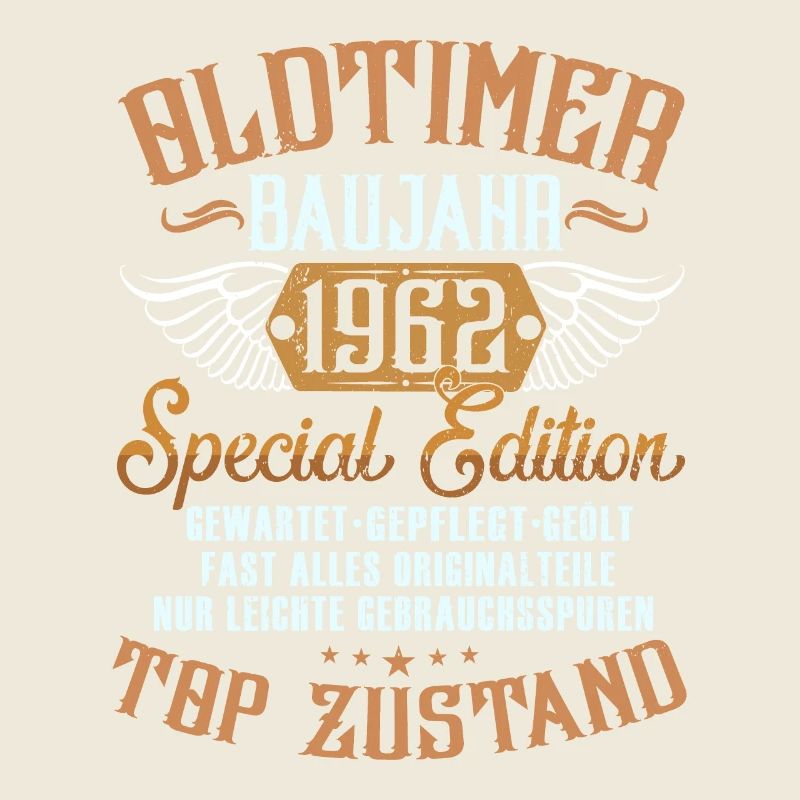 Oldtimer Baujahr 1962 geboren Geburtstag Spruch