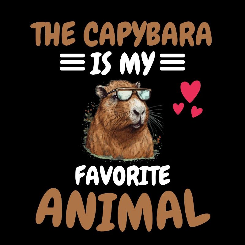 Capybara Animal Cadeau Animal Préféré Capybara