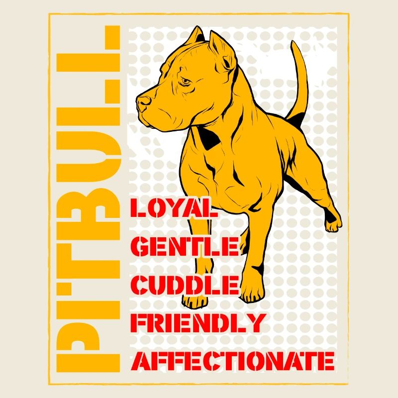 Pitbull loyal doux câlin amical affectueux