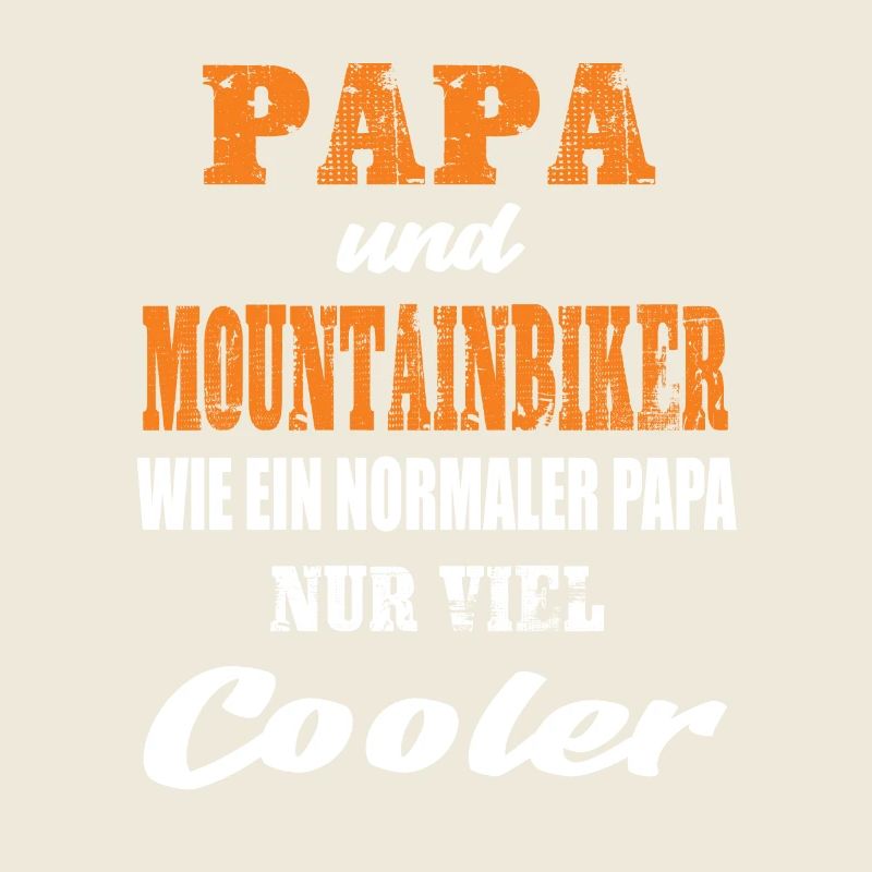 Papa und Mountainbiker