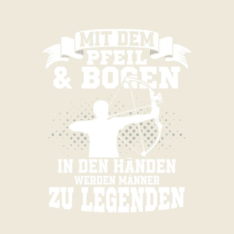 Mit dem Pfeil & Bogen in den Händen Bogenschütze