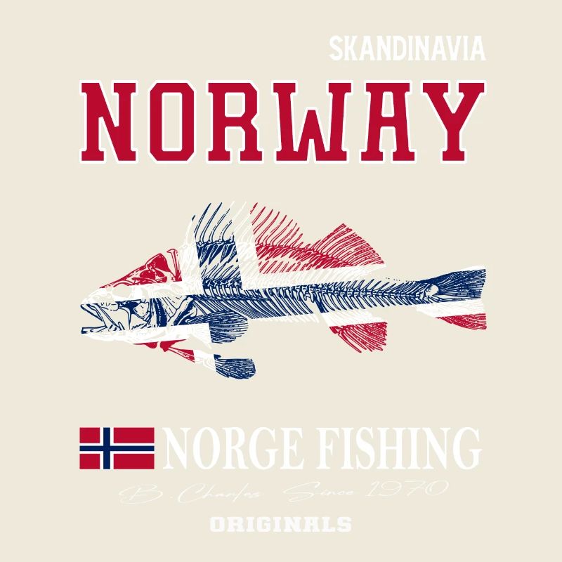 Norvège pêche Drapeau norvégien
