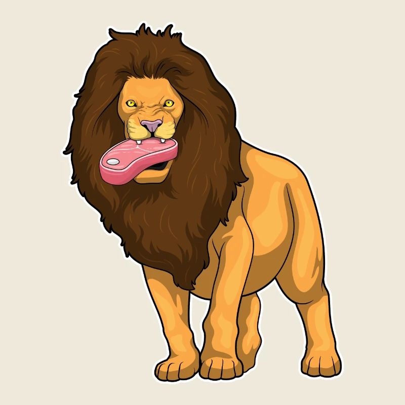 Löwe Fleisch