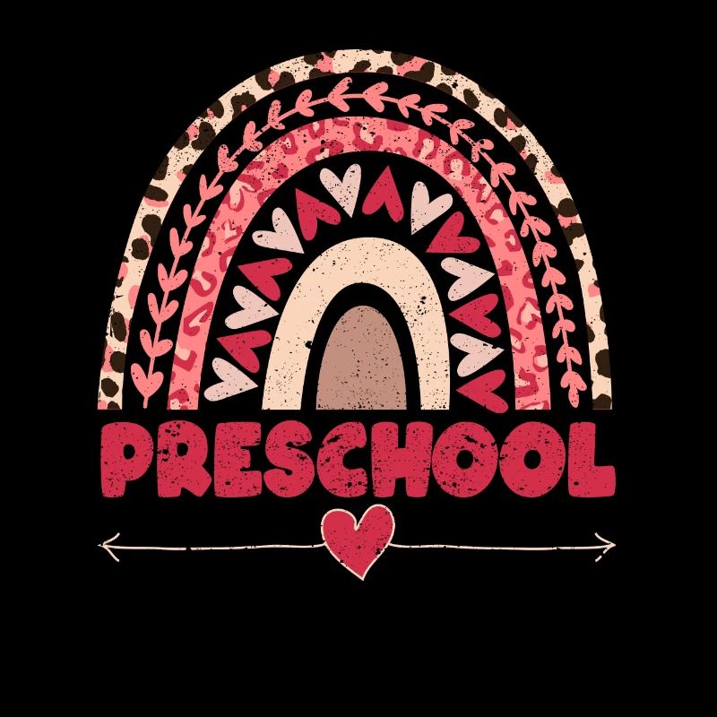 Vorschule Lehrer Regenbogen Student zurück