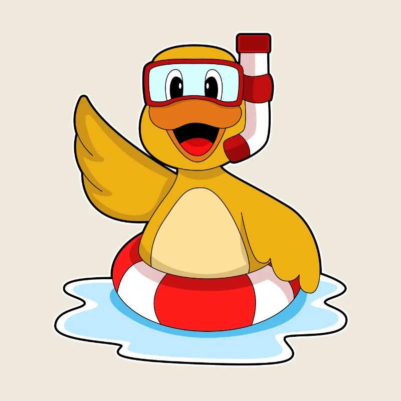 Natation de canards Ring Été