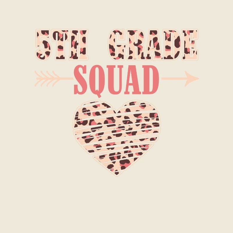 5th Grade Squad Teacher Fifth Student Team Back