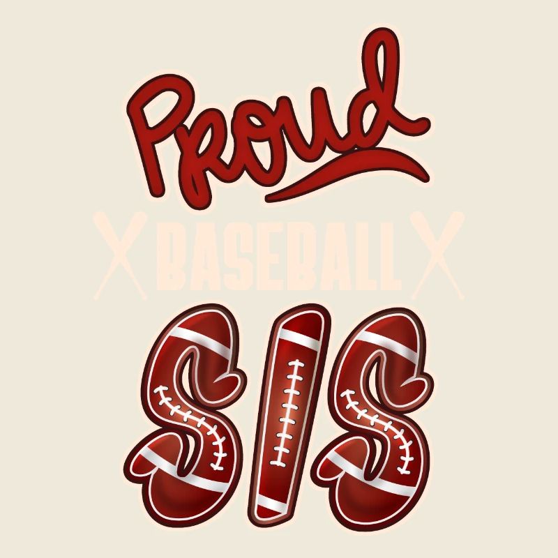 Fière soeur de baseball, conception de baseball américain