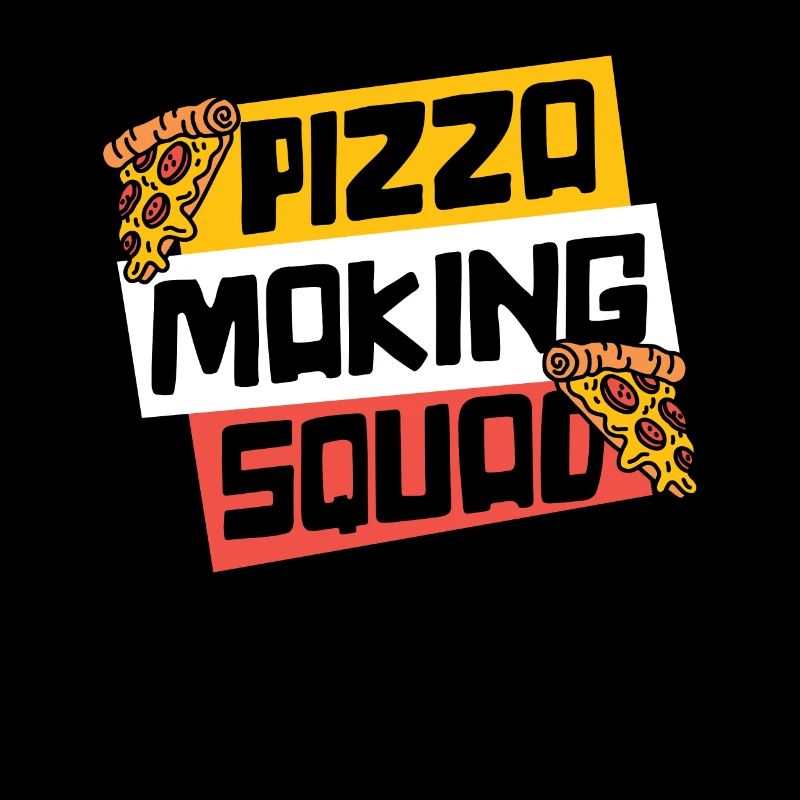 Pizza Making Squad Plaque à pizza Four à pizza Pizza
