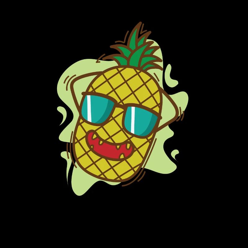 Pineapple chills on vacation tropical sweet fruit