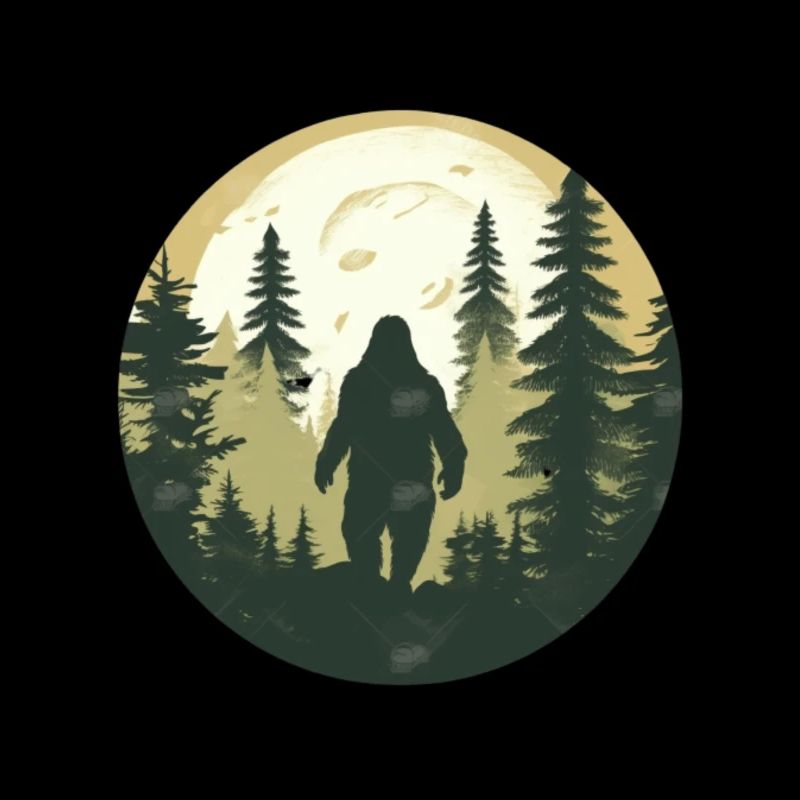 Extérieur Sasquatch Forest Cryptid Cadeau Bigfoot
