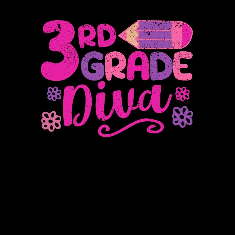 3rd Grade Diva Funny Third Grader Teacher