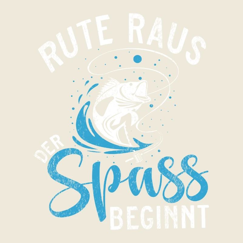 Rute Raus der Spaß beginnt - Anglerdesign