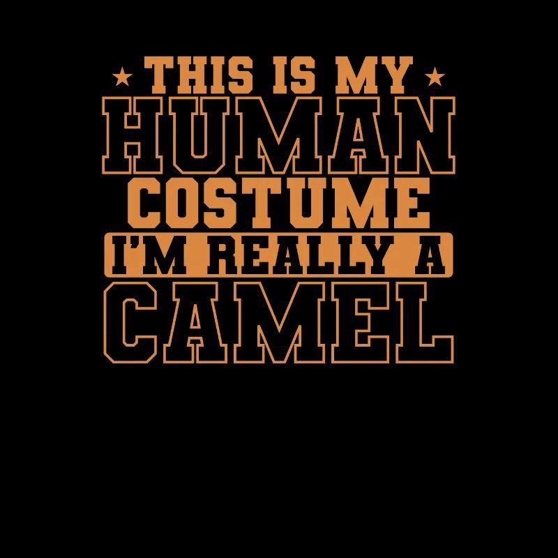 This is my Human Costume I'm really a Camel