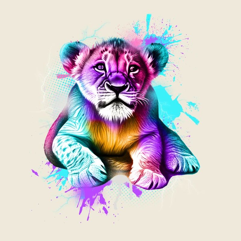 Löwe Bunt