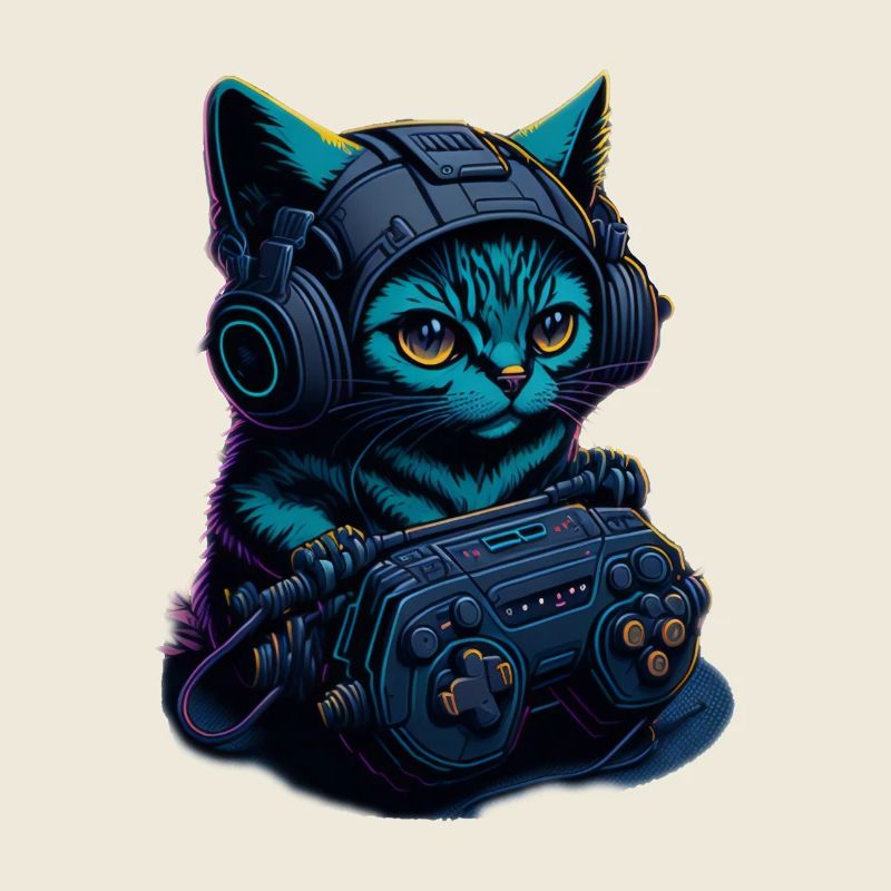 Gaming Katze