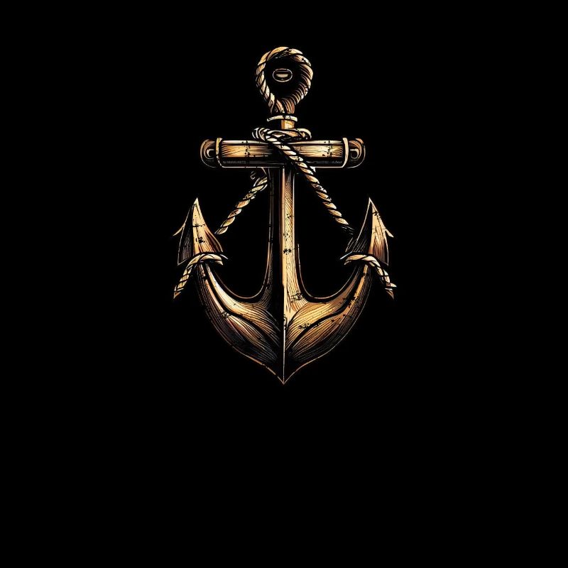 Anker Motorbootfahrer Segelbootfahrer Grunge