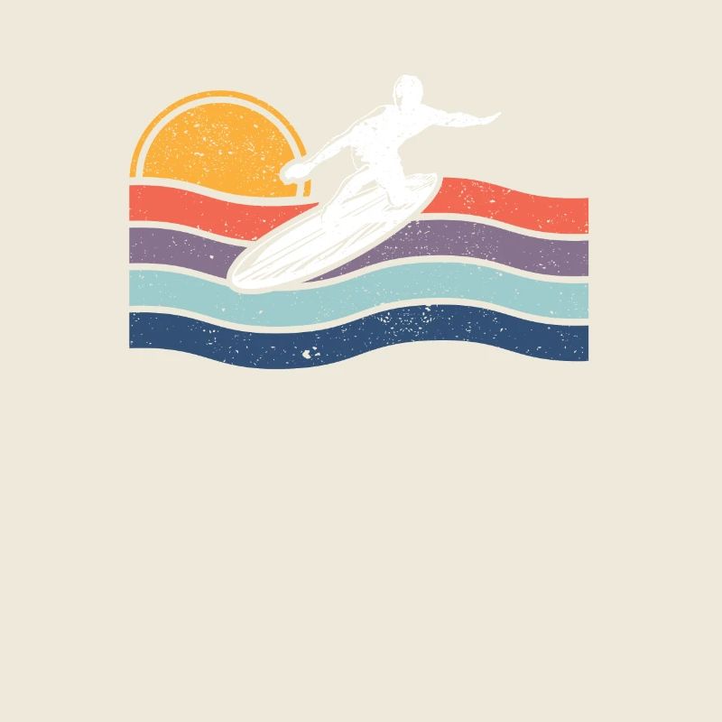 Vintage Surfen Surfer Surf Wakesurfing Wake Board