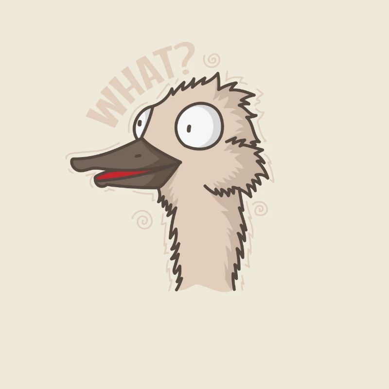 What? Strauß Vogel Tier Sprinter