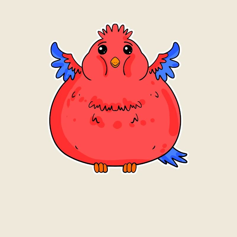 Grosse bite de perroquet drôle