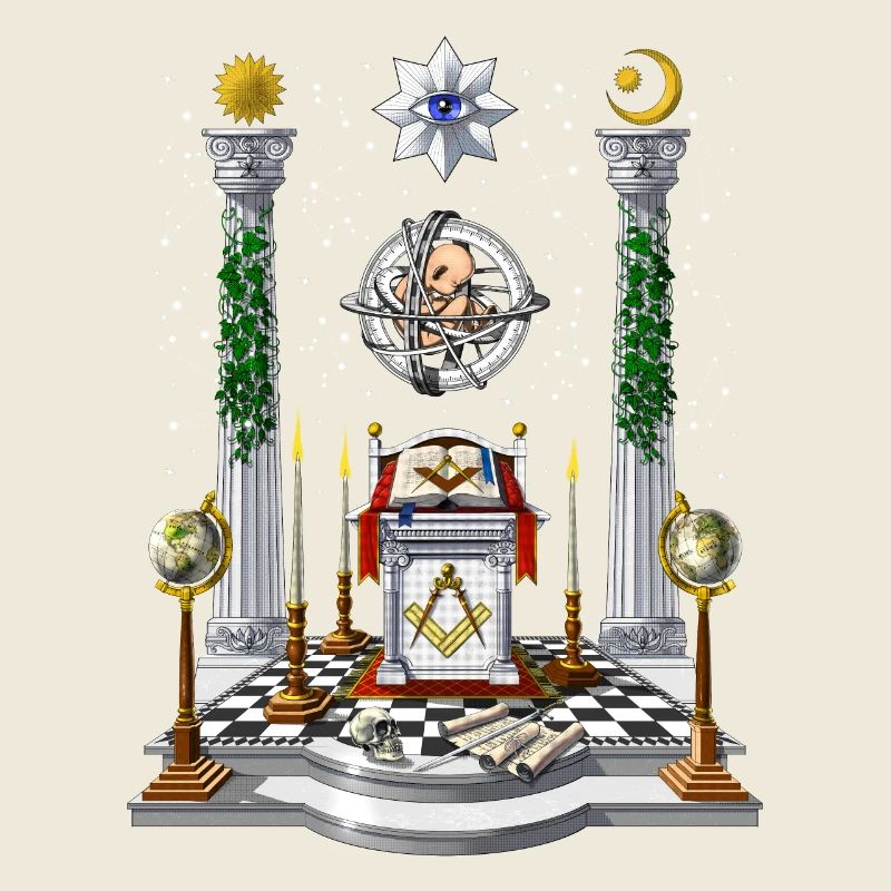 Altar der Freimaurerloge
