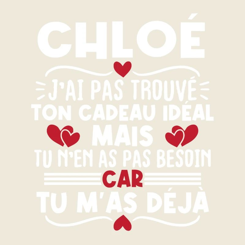 Chloé j'ai pas trouvé ton cadeau idéal...