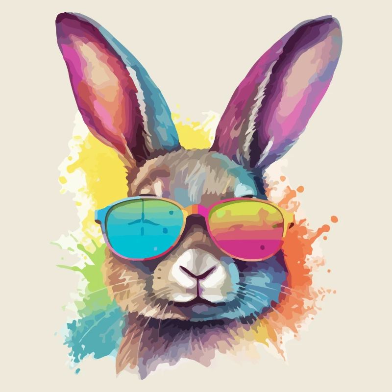Timo le lapin à lunettes