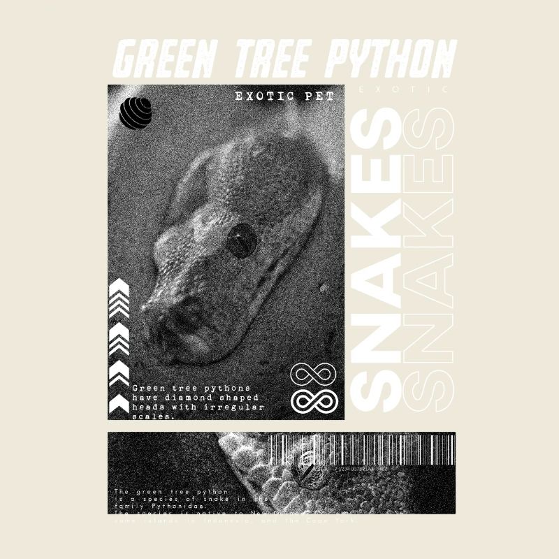 Green Tree Python Modern Streetwear Reptile Keeper