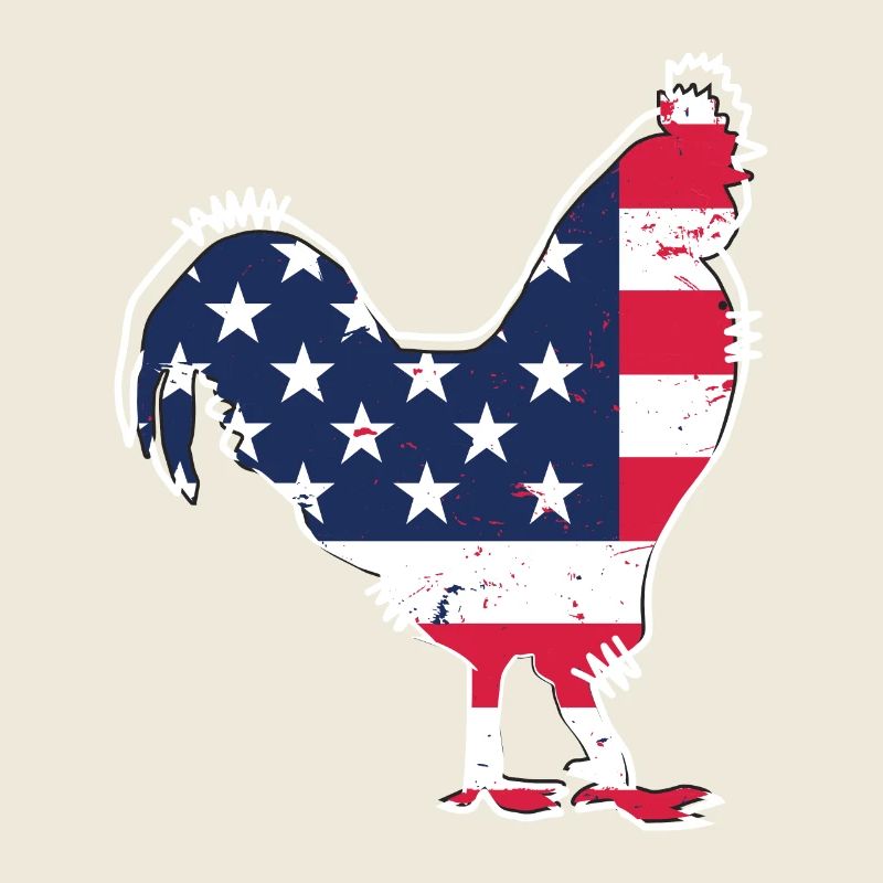 Poule drapeau des États-Unis -