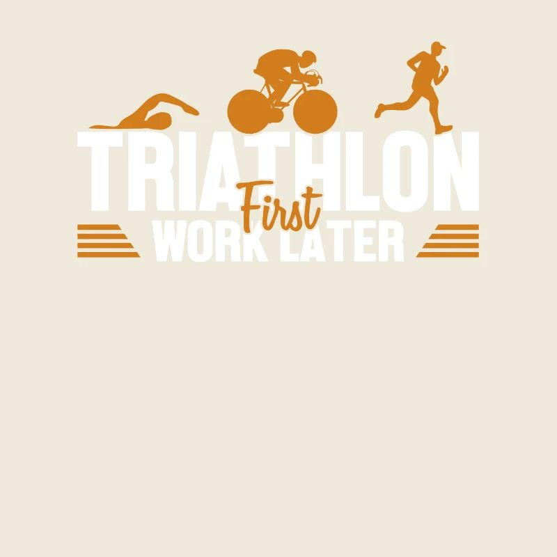 Triathlon First Work Later Triathlete Training