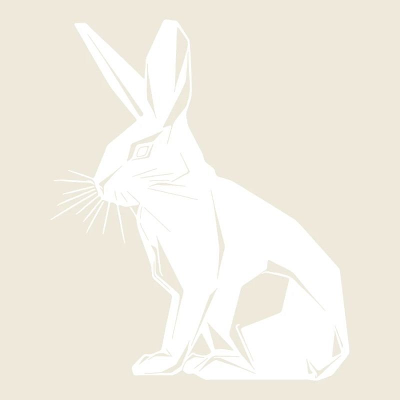 Lapin géométrique mignon géométrie lapin