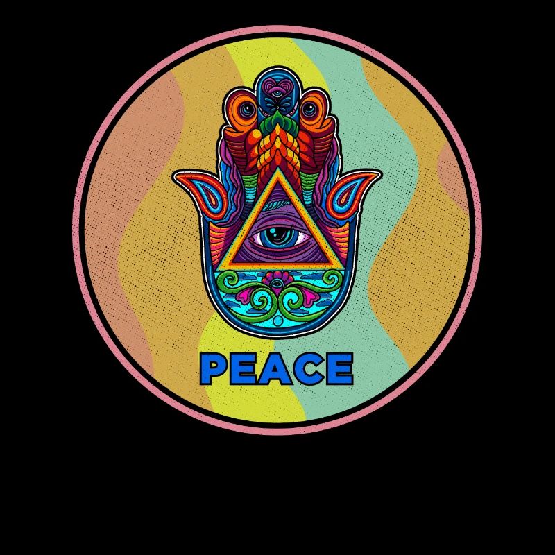 Hamsa Signe de la Main Yoga Bouddhisme Talisman